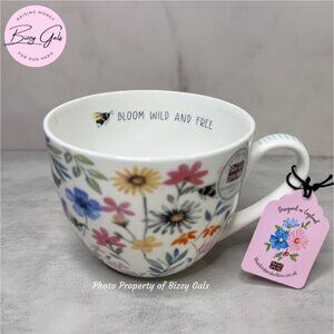 Bluebird and Willow BLOOM WILD AND FREE Jumbo Cup Mug